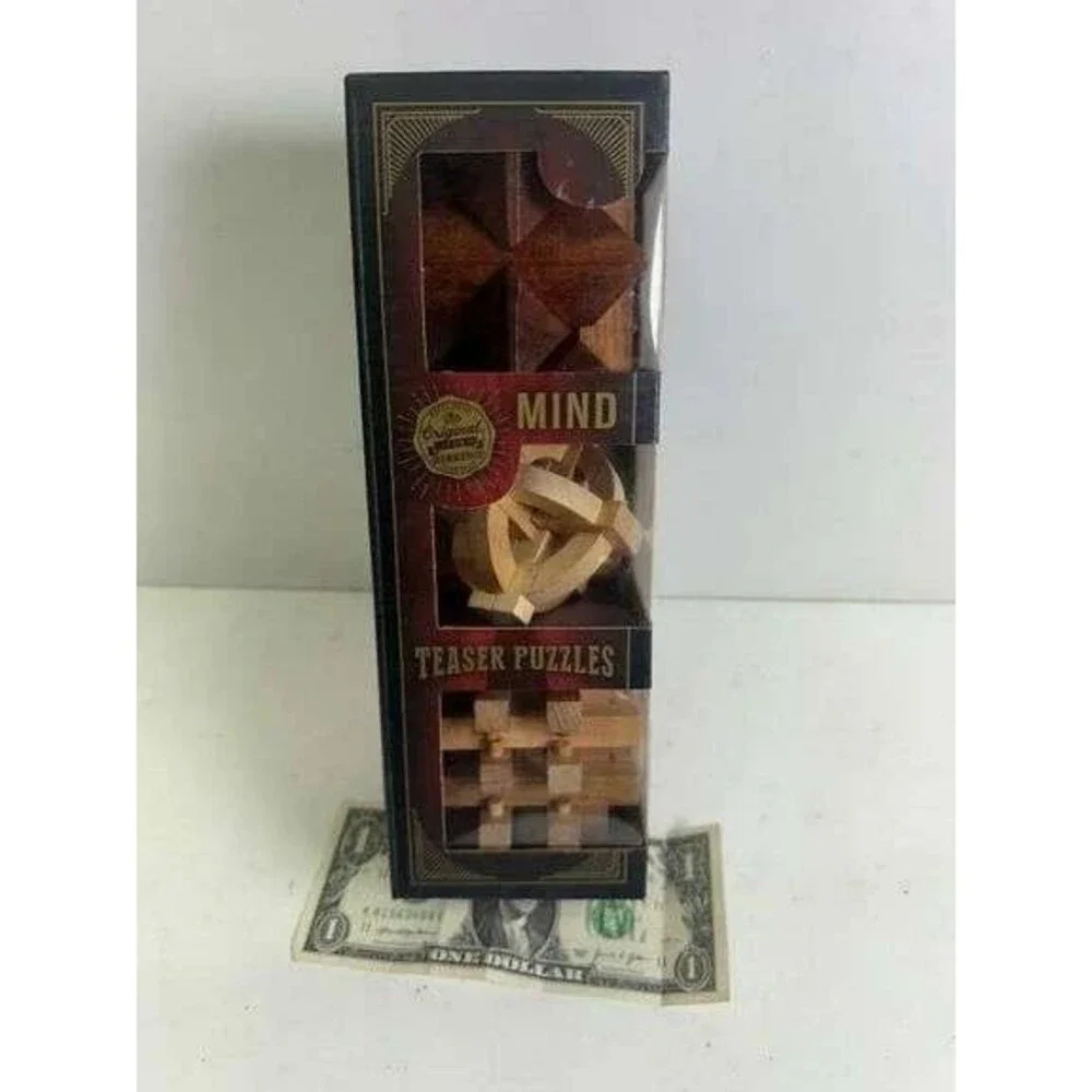 NIB Wooden Mind Teaser Puzzles